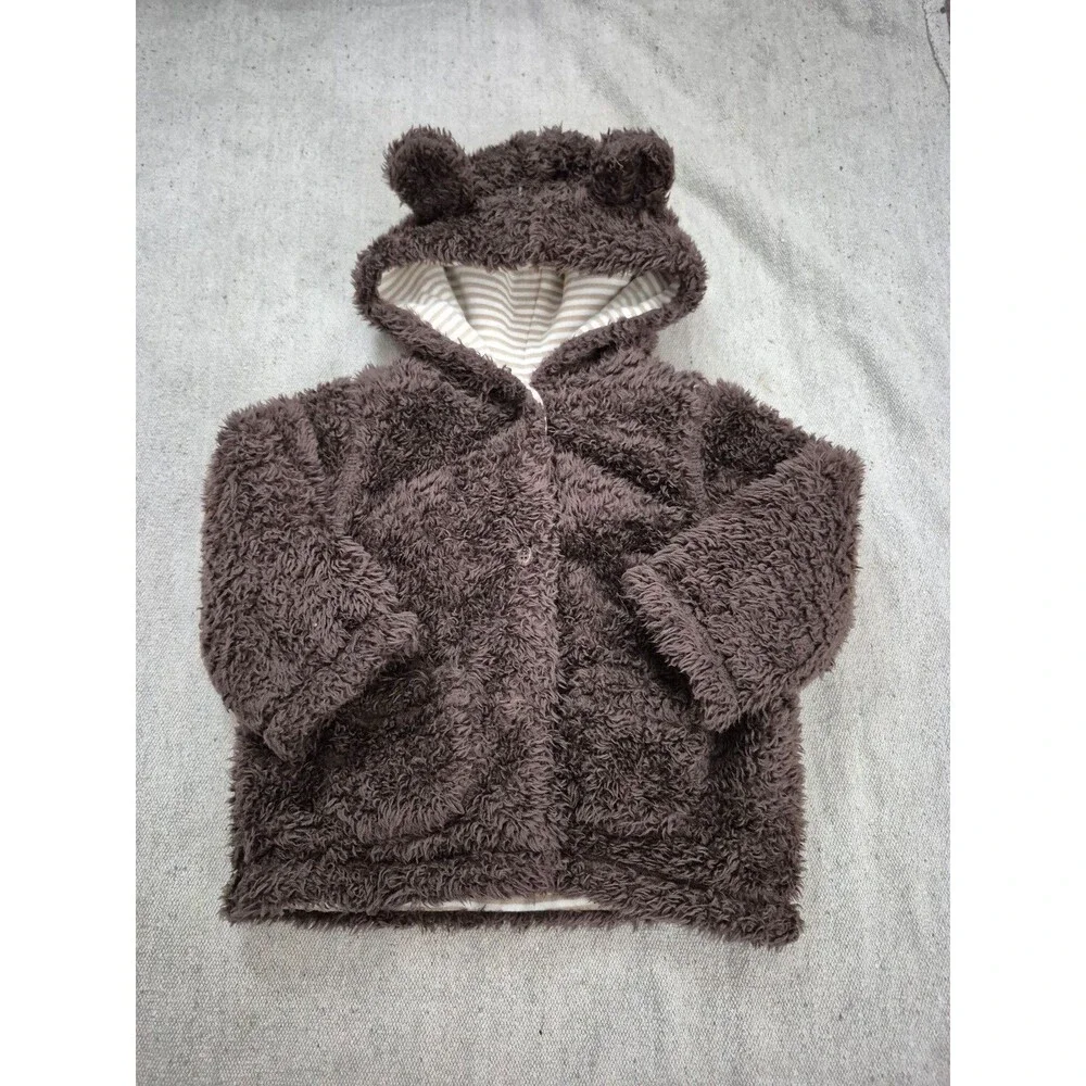 Mini Boden teddy bear Sherman jacket size 6-12M